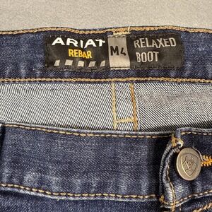 JEANS BOOT Ariat Rebar M4 MENS 44 X 25 SHORT Relaxed MARITIME Workwear Cowboy